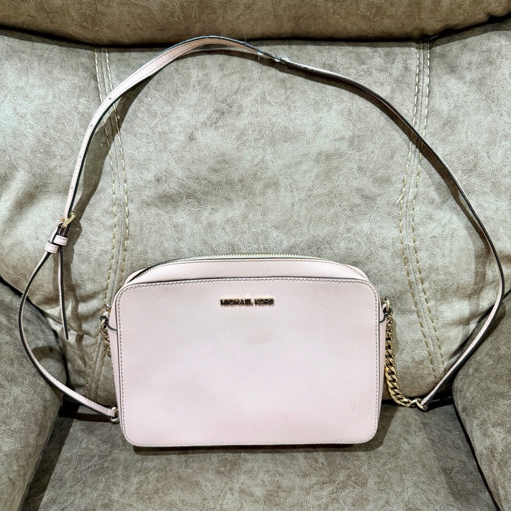 Michael Kors Jet Set East West Saffiano Leather Crossbody Bag